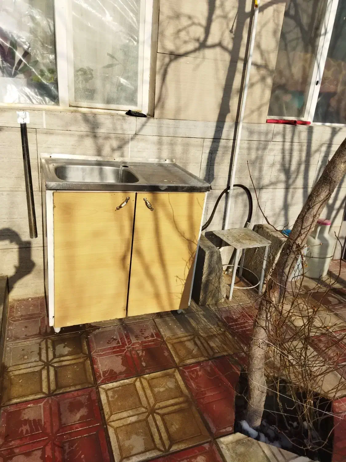 کابینت ظرفشویی|آب‌چکان و نظم‌دهنده ظروف|لاجان, |دیوار