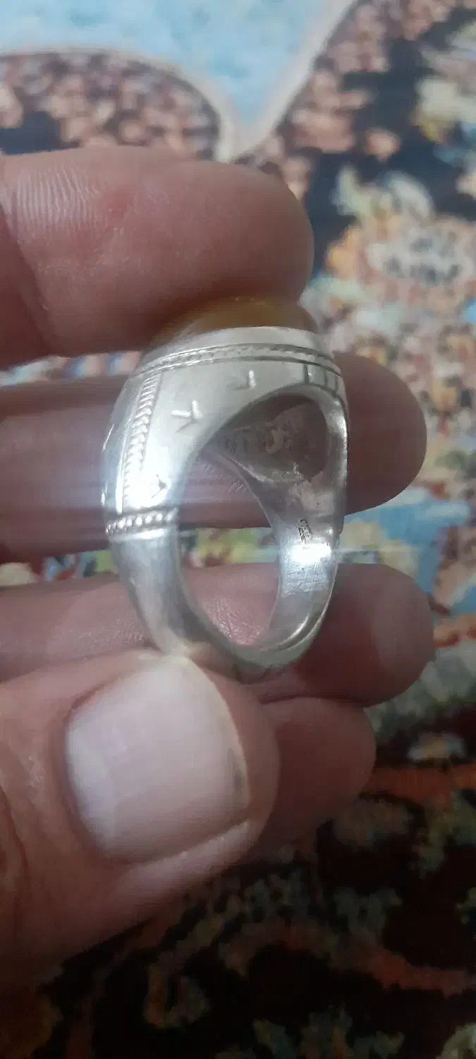 انگشتر عقیق یمانی شجر پرتقالی آب دار|جواهرات|ورامین, ورامین|دیوار