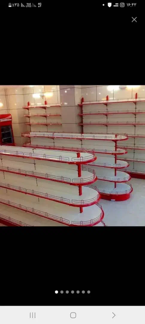 قفسه هایپری با پایه قرمز|فروشگاه و مغازه|پرند, فاز ۵|دیوار