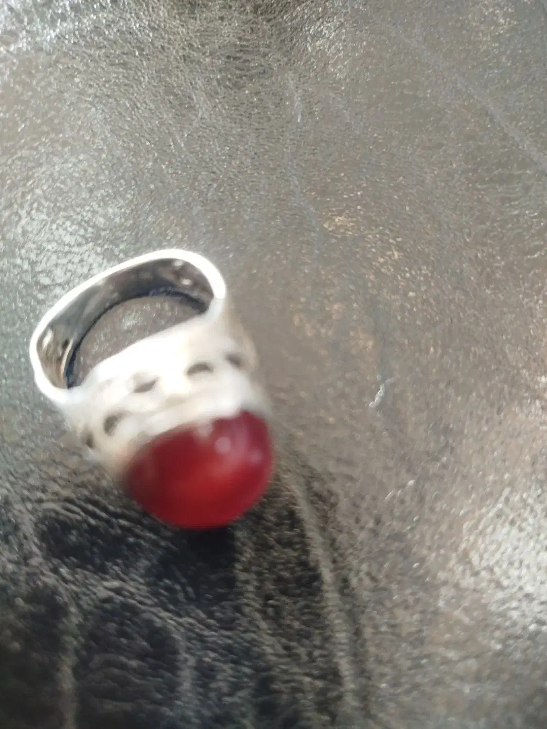 انگشتره نقره با نگین عقیق اصل|جواهرات|ارومیه, |دیوار