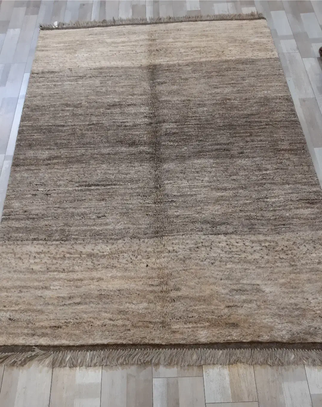 سه متری گبه دستبافت شیراز راه راهی کرم طوسی|گلیم، جاجیم، گبه|تهران, حر|دیوار