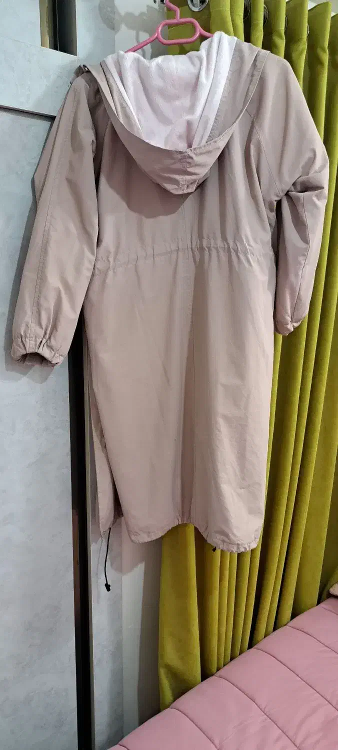 کاپشن بلند کلاهدار خز دار|لباس|آمل, |دیوار