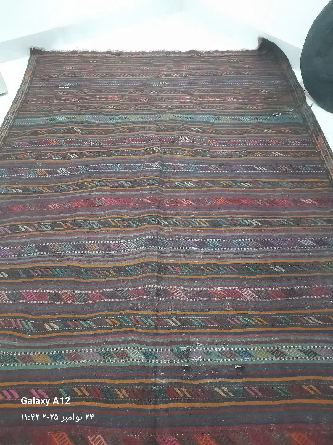 گلیم پارچه ای..ویکعدد گلیم نخی|گلیم، جاجیم، گبه|مشهد, یاغون آباد|دیوار