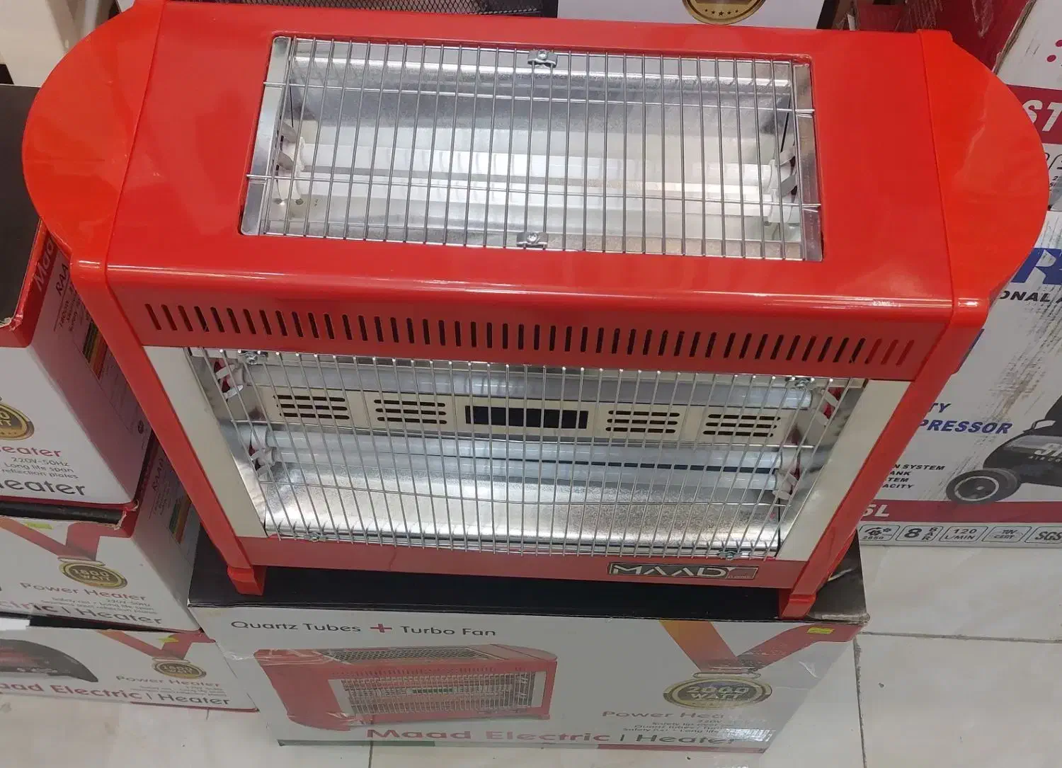 بخاری برقی ۶ المنتی فن دار برای خنک کردن|بخاری، هیتر، شومینه|رشت, گلباغ نماز|دیوار