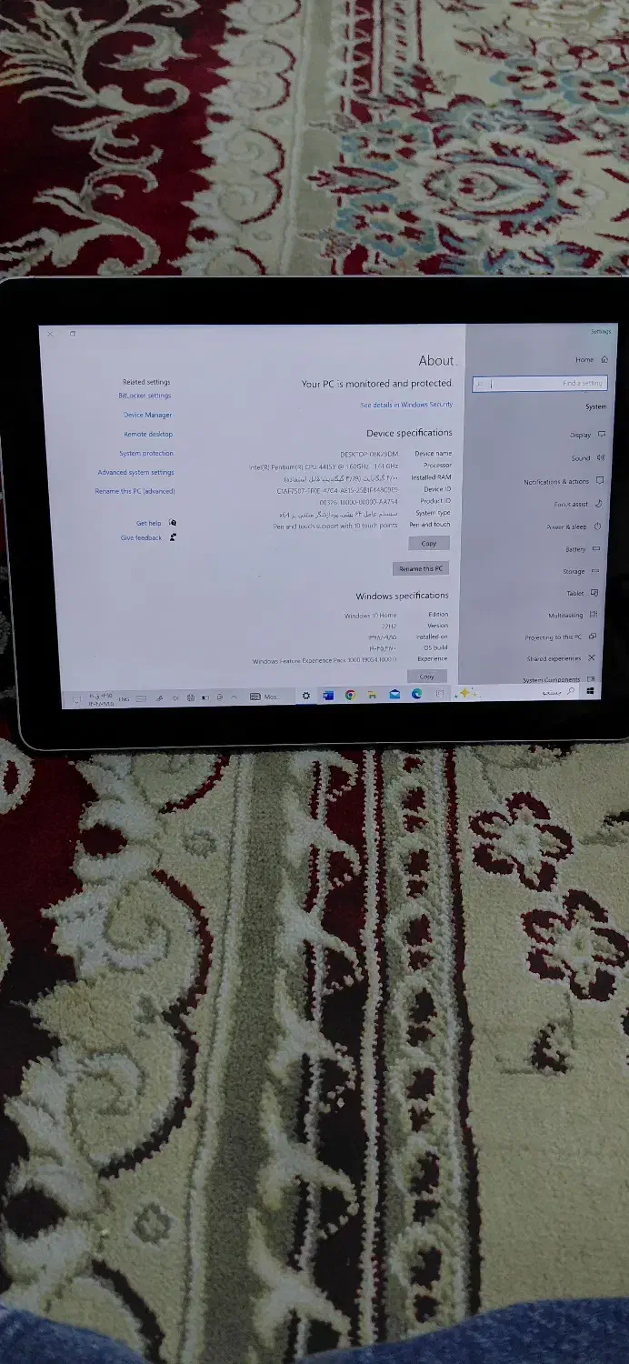 Surface سرفیس سری go 1|رایانه همراه|مشهد, شهرک مهر آباد|دیوار