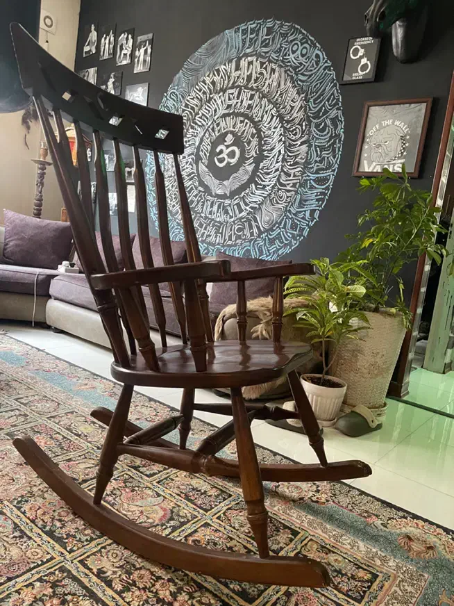 صندلی راک چوب راش|مبلمان خانگی و میز عسلی|تهران, تهرانسر مرکزی|دیوار