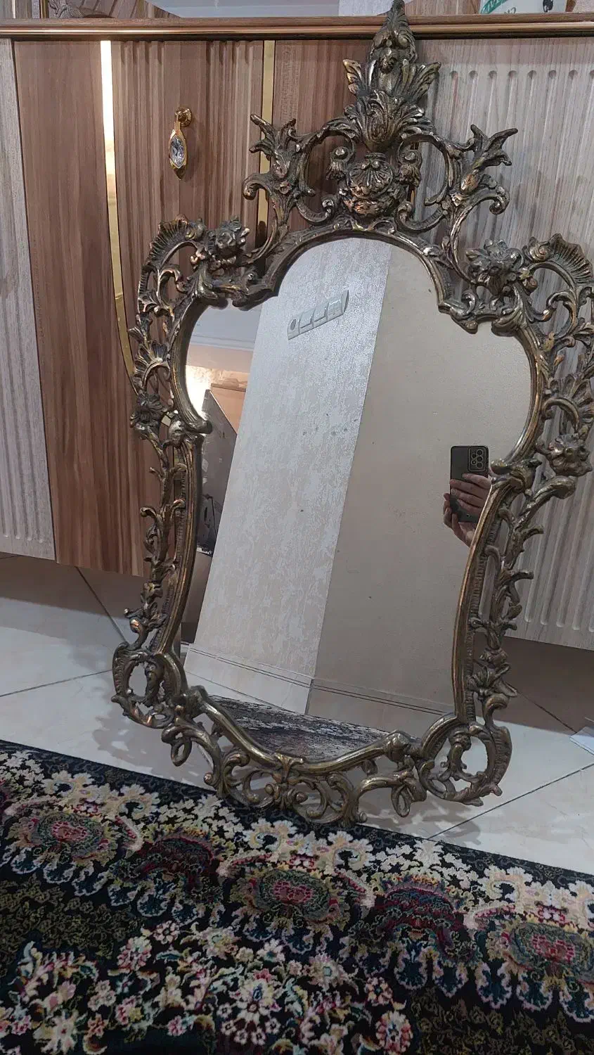 آینه و شمعدان برنزی|آینه|تهران, شهرک ولیعصر شمالی|دیوار