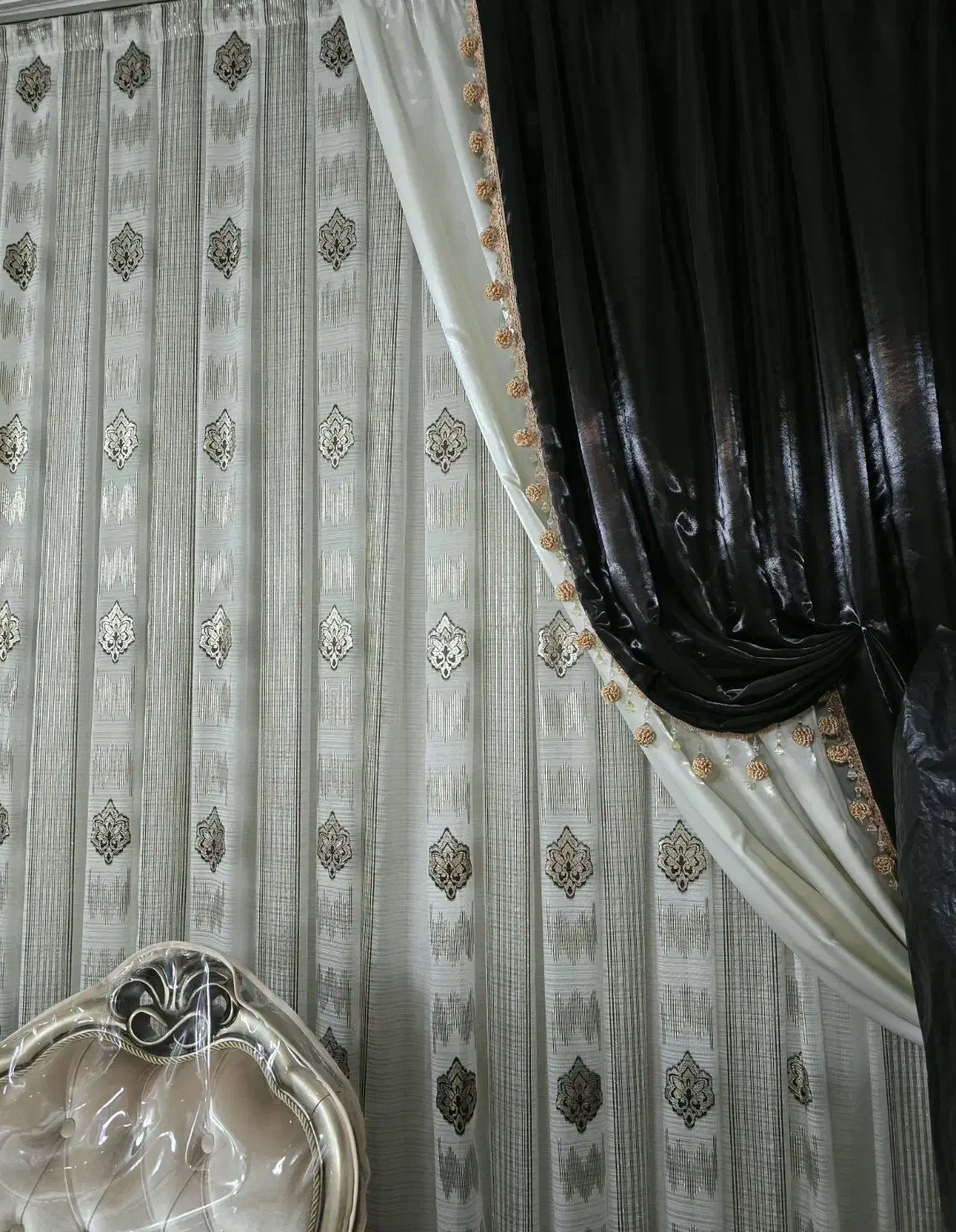 پرده|پرده، رانر، رومیزی|قم, باجک یک|دیوار