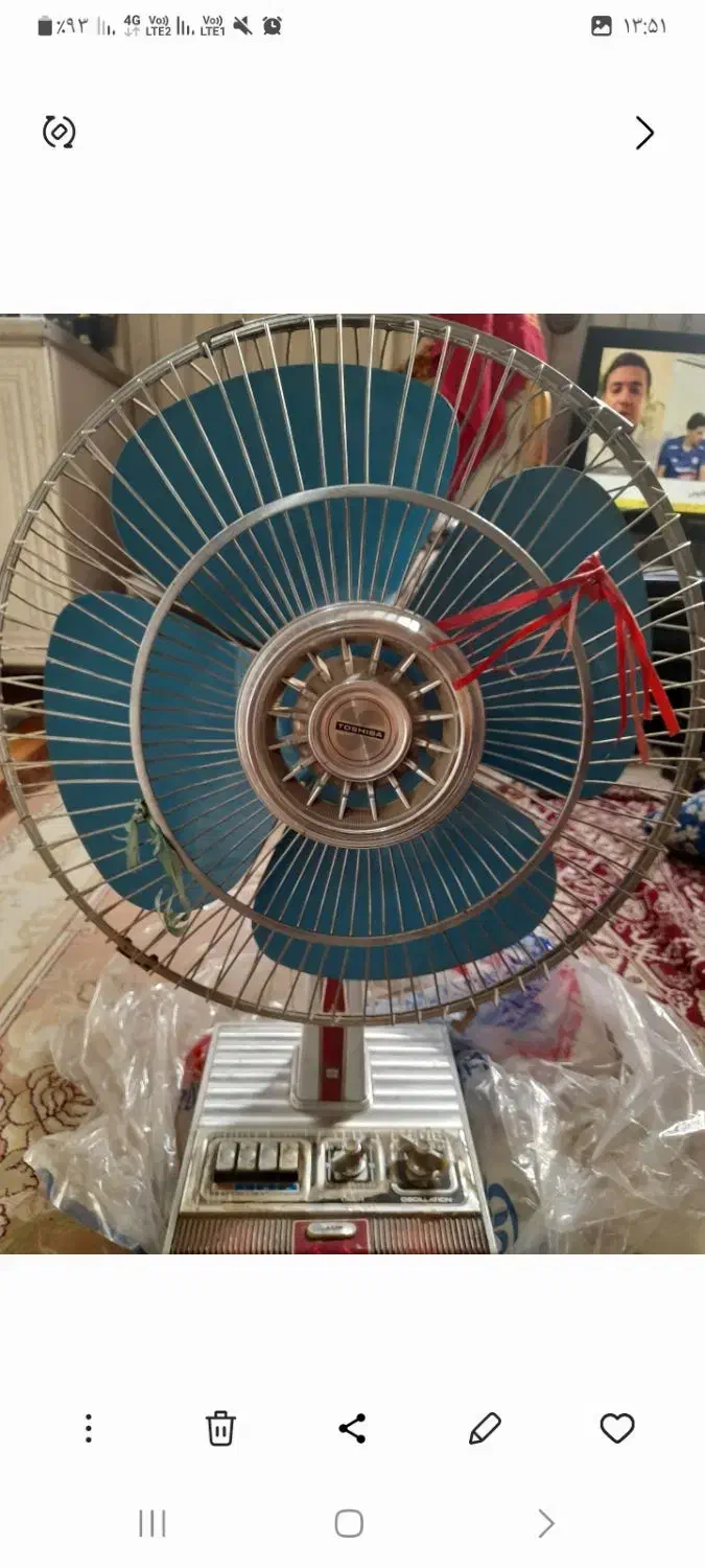 پنکه قدیمی اصل ژاپن|کلکسیون و سرگرمی|ری, علایین|دیوار