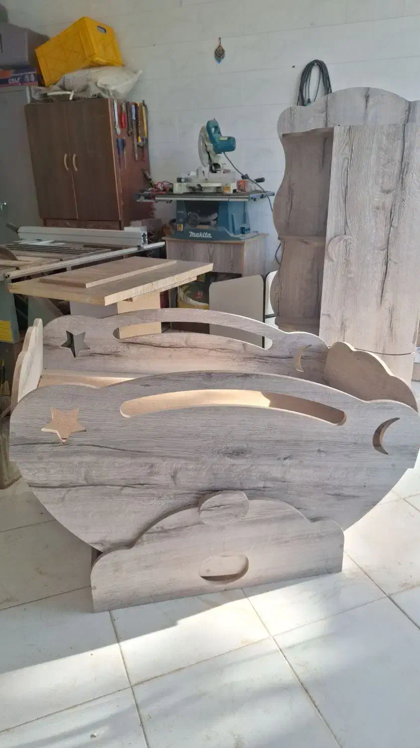 کمد و تخت بچه نوزاد mdf|تخت و صندلی بچه|نجفآباد, ویلاشهر|دیوار