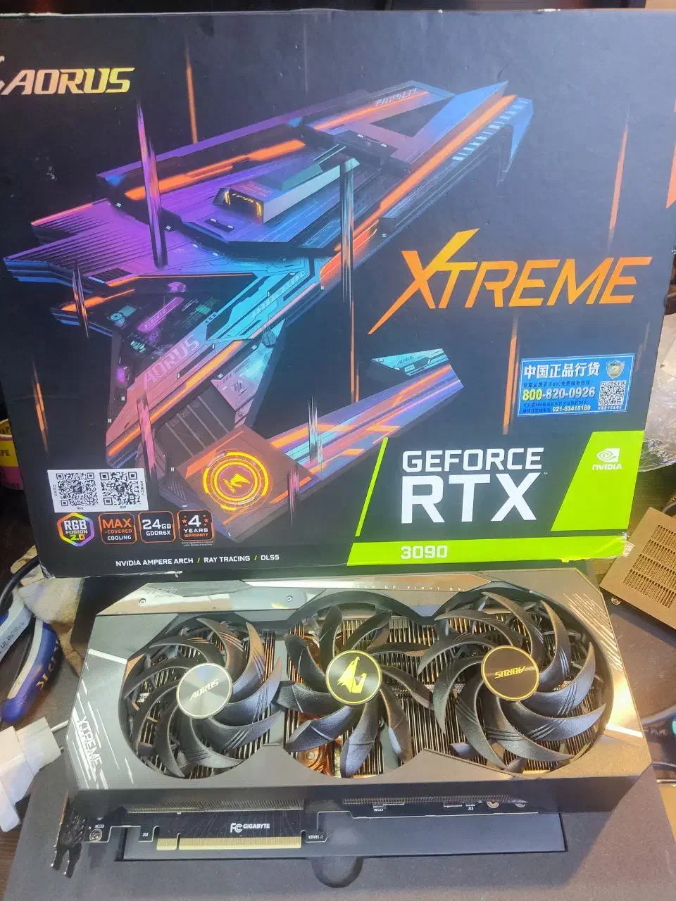 کارت گرافیک 3090 AORUS XTEREM 24GB DDR6X|قطعات و لوازم جانبی رایانه|تهران, شیخ هادی|دیوار