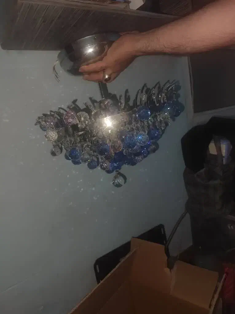 لوستر کریستالی حراج حراج|لوستر و چراغ آویز|گنبد کاووس, |دیوار