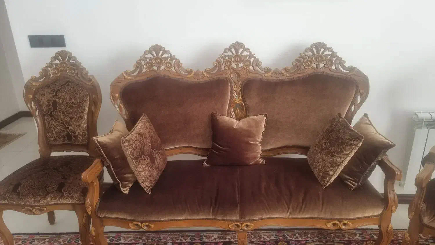 مبل چوبی دست دوم|مبلمان خانگی و میز عسلی|کرمان, |دیوار