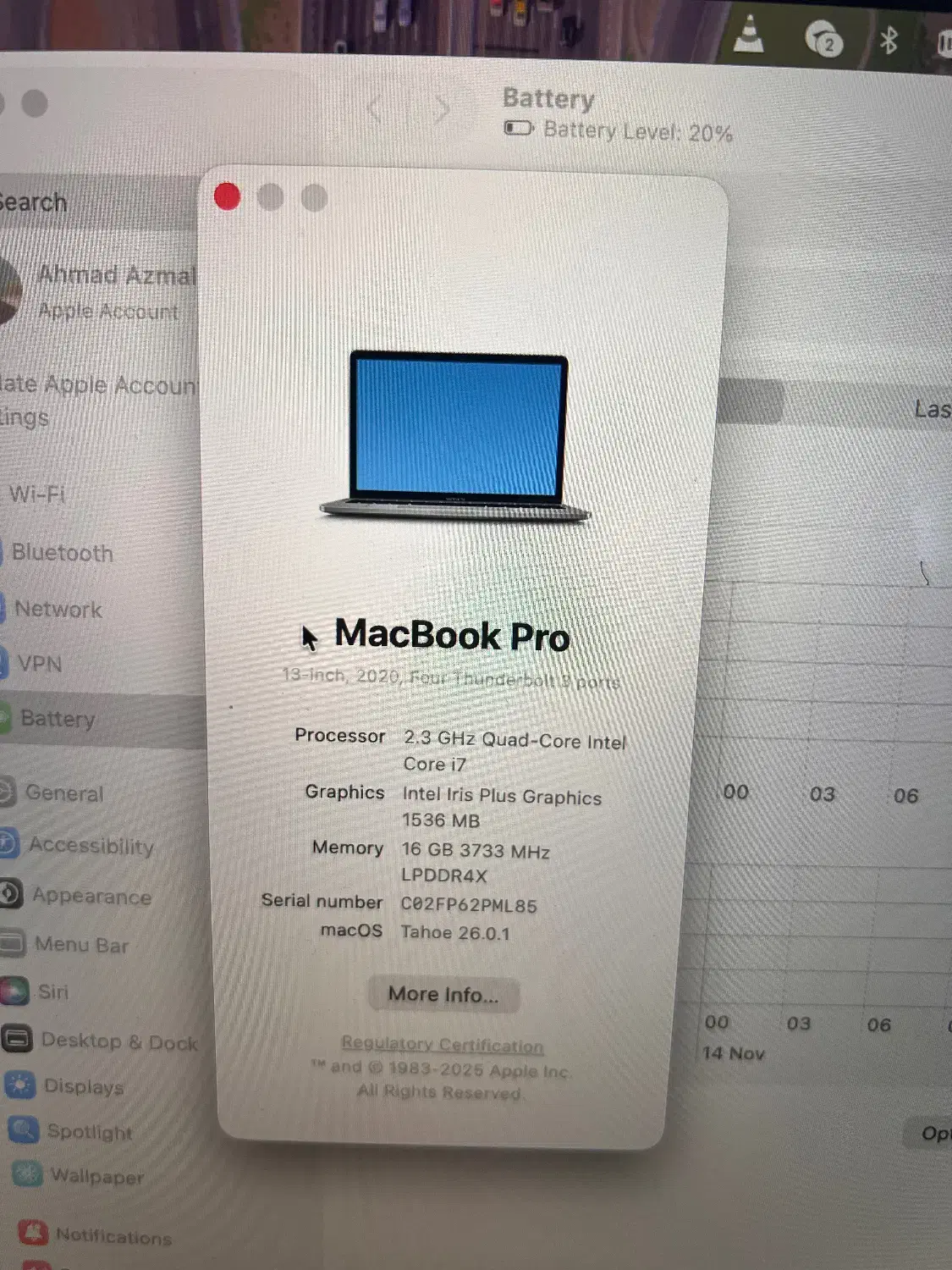 لپ تاپ اپل مک بوک پرو ۲۰۲۰ (تاچ بار)|رایانه همراه|جم, |دیوار