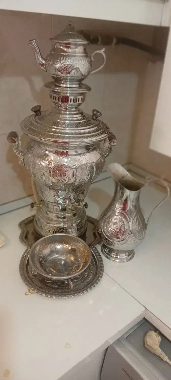 سرویس سماور تمام استیل نو|سماور، چای‌ساز، قهوه‌ساز|مشهد, امیریه|دیوار