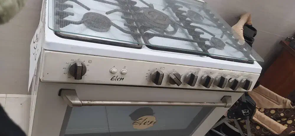 گاز فر دار پنج شعله کاملا سالم|اجاق گاز و لوازم برقی پخت‌وپز|رشت, پل تالشان|دیوار