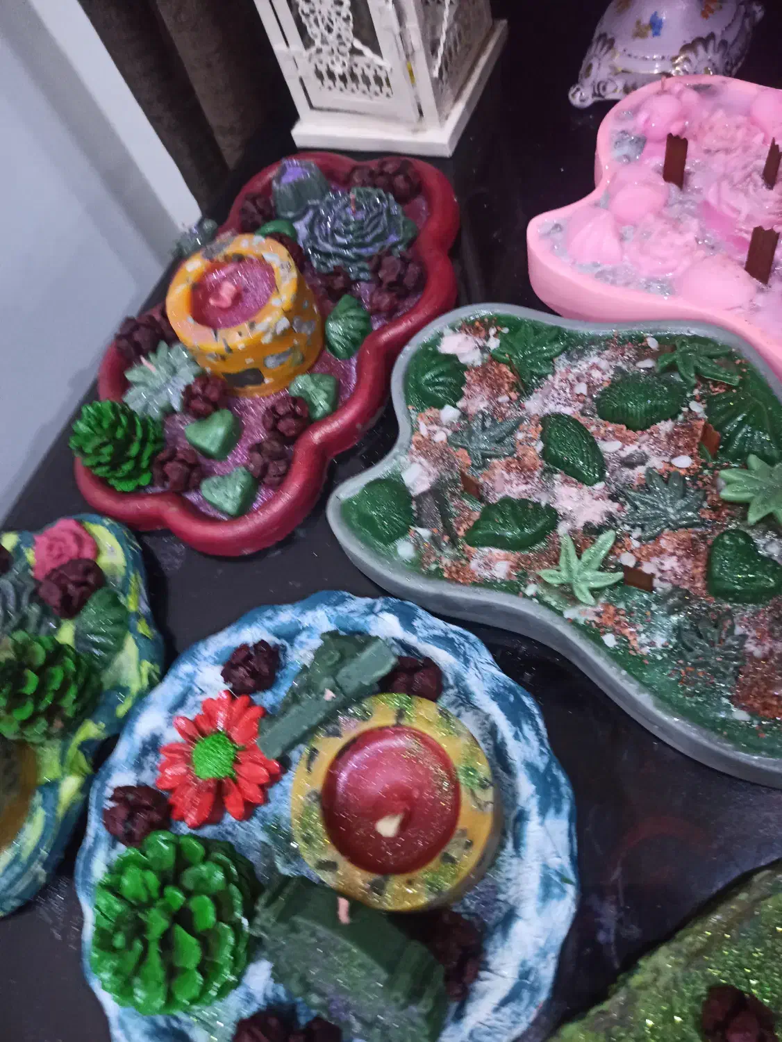 شمع و ظروف دکوری|صنایع دستی و سایر لوازم تزئینی|گرمدره, |دیوار