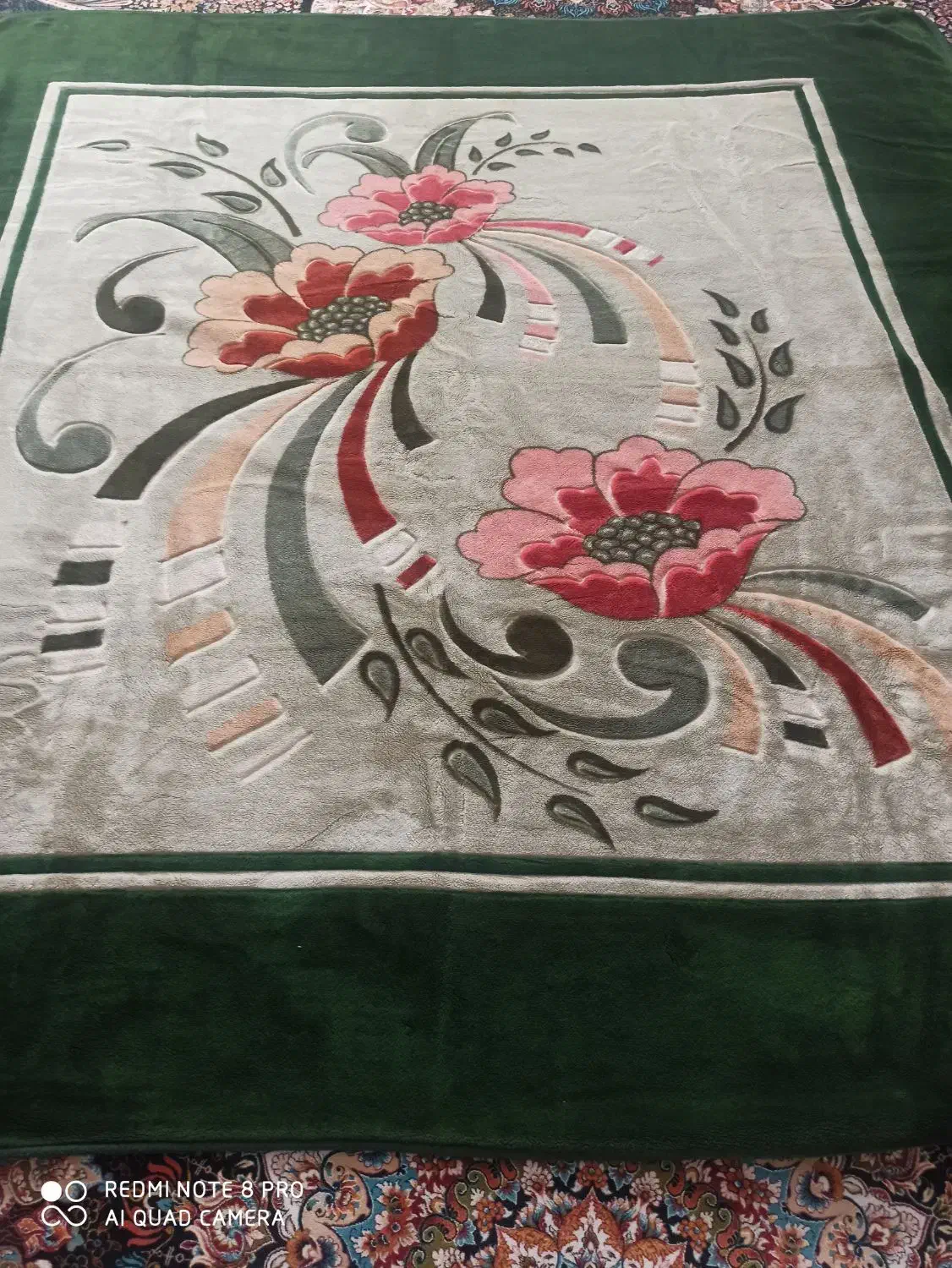 پتو گلبافت دو نفره|رختخواب، بالش، پتو|شیراز, شیخ روزبهان|دیوار