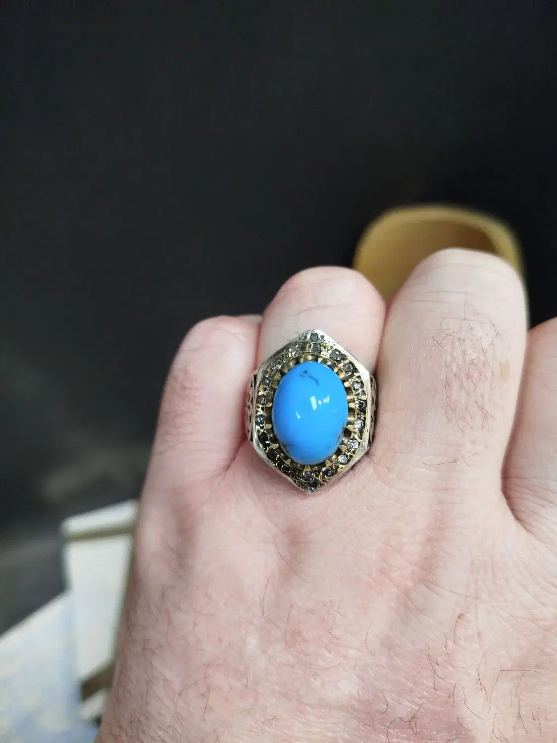 فروش انگشتر فیروزه اصل نیشابور|جواهرات|گلبهار, شهر جدید گلبهار|دیوار