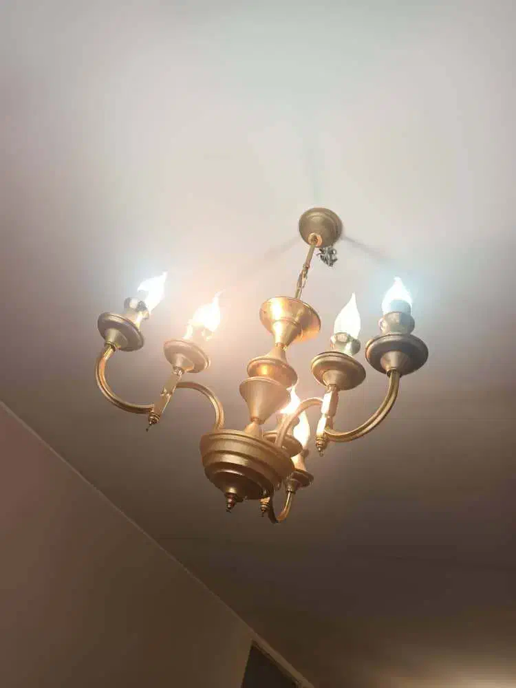 3 عدد لوستر آب کاری طلا|لوستر و چراغ آویز|تهران, امامت|دیوار