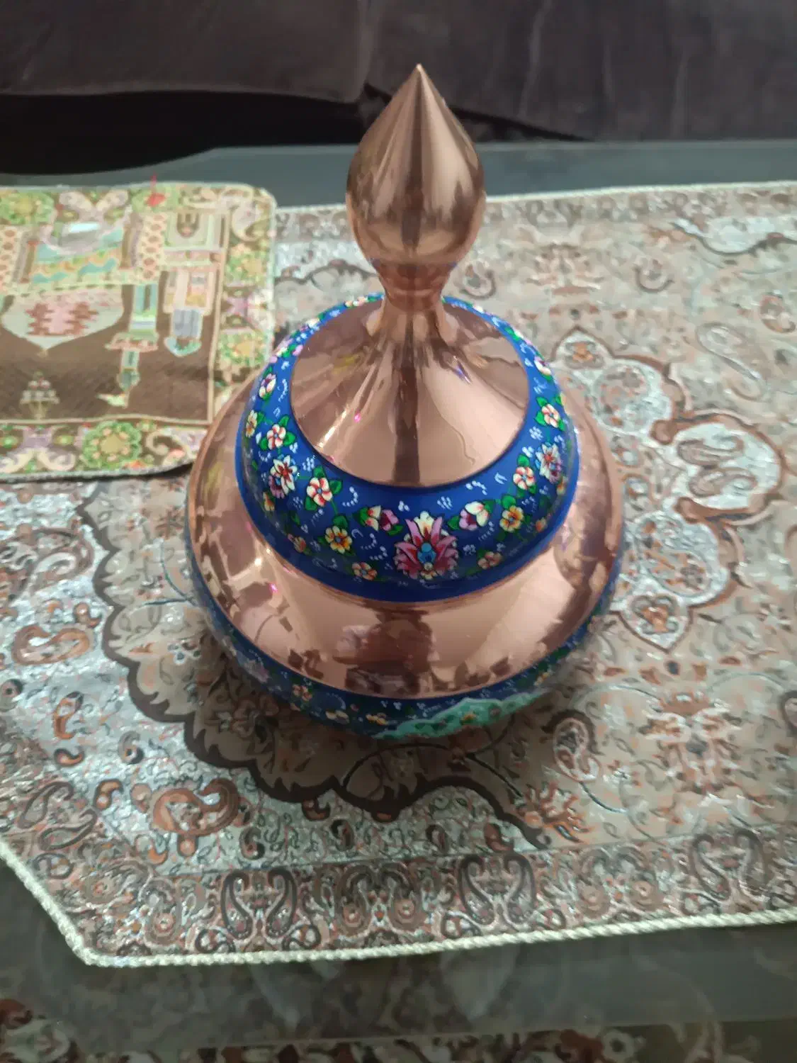 قندان مسی|صنایع دستی و سایر لوازم تزئینی|تفرش, |دیوار