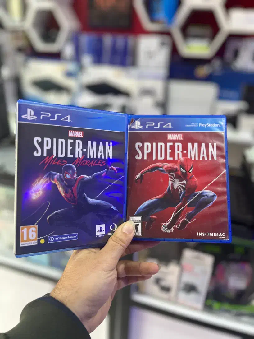 ۲دیسک محبوب اسپایدرمن ps4|کنسول، بازی ویدئویی و آنلاین|آمل, |دیوار