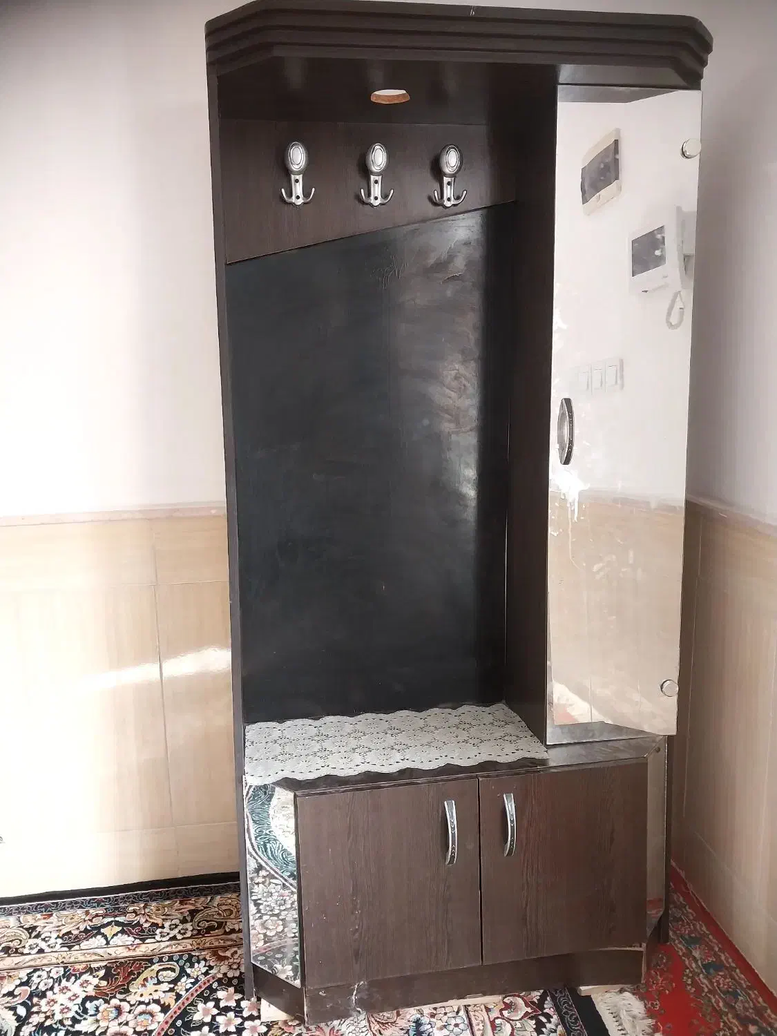 جاکفشی اینه دار|جاکفشی، کمد، دراور|گناباد, |دیوار