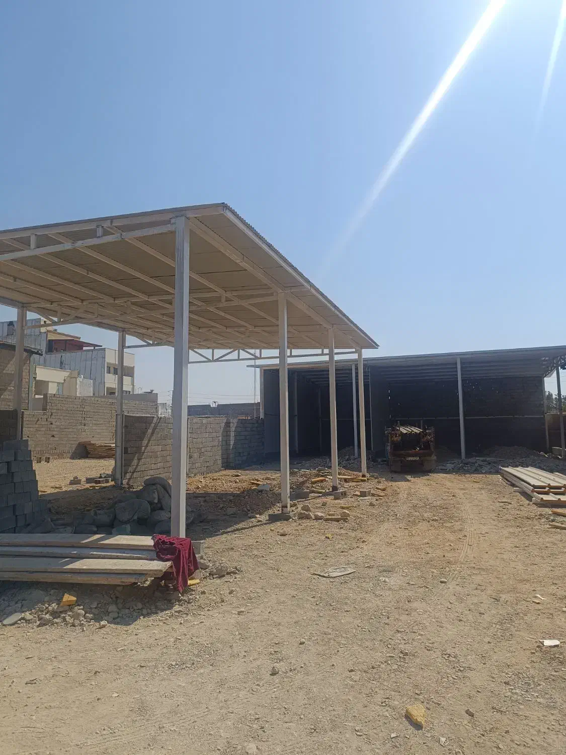 جوشکاری سیار اسکلت فلزی سایبان والپست نما|خدمات پیشه و مهارت|بوشهر, |دیوار