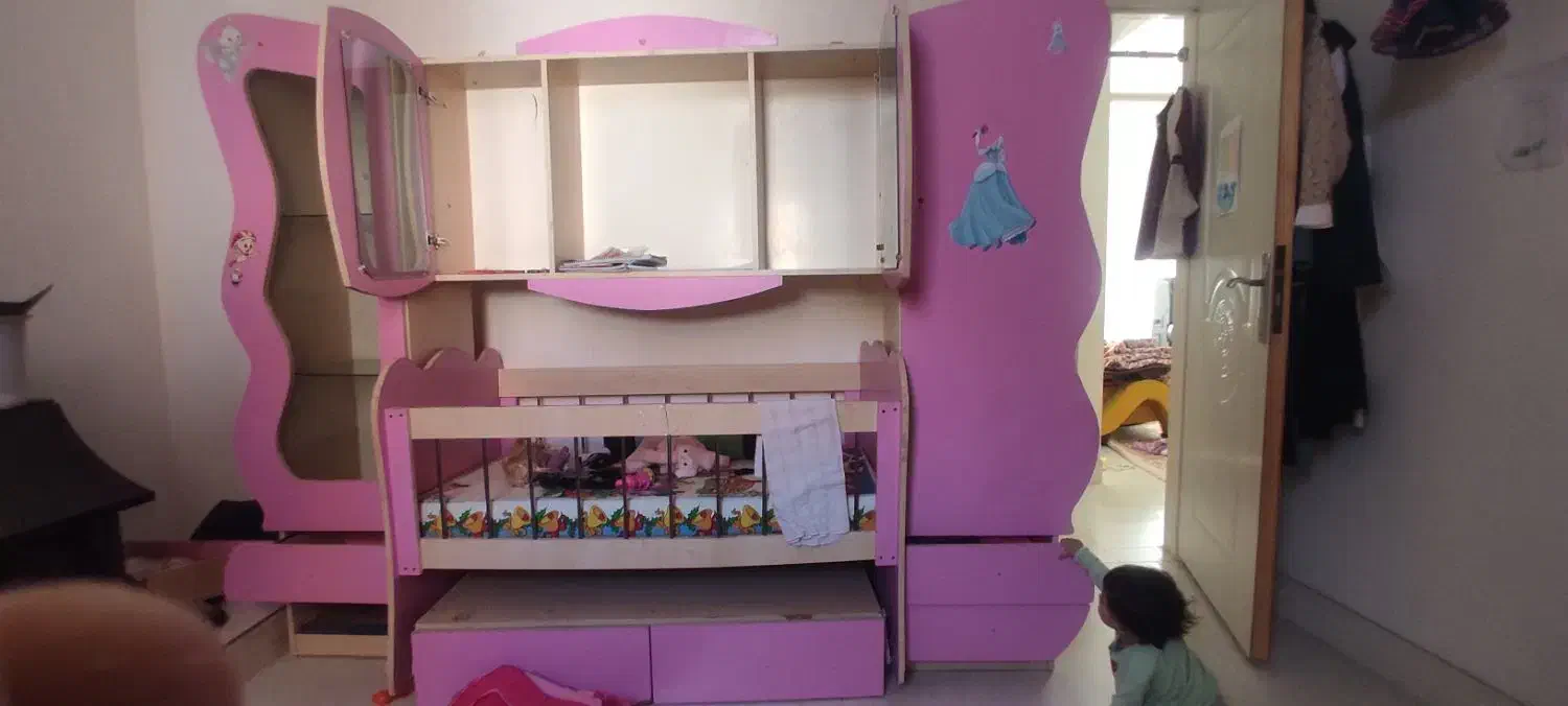 تخت خواب و کمد|تخت و سرویس خواب|گرمسار, |دیوار