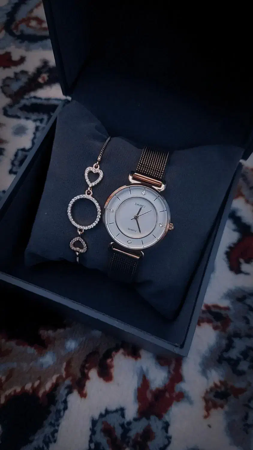 ساعت اسکمی زنانه با دستبند رزگلد|ساعت|کوه چنار, |دیوار