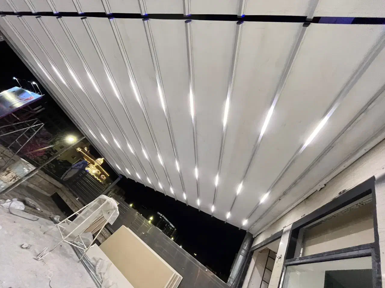 تولید کننده سقف متحرک برقی. جمع شونده sunsayan|خدمات پیشه و مهارت|اصفهان, برازنده|دیوار