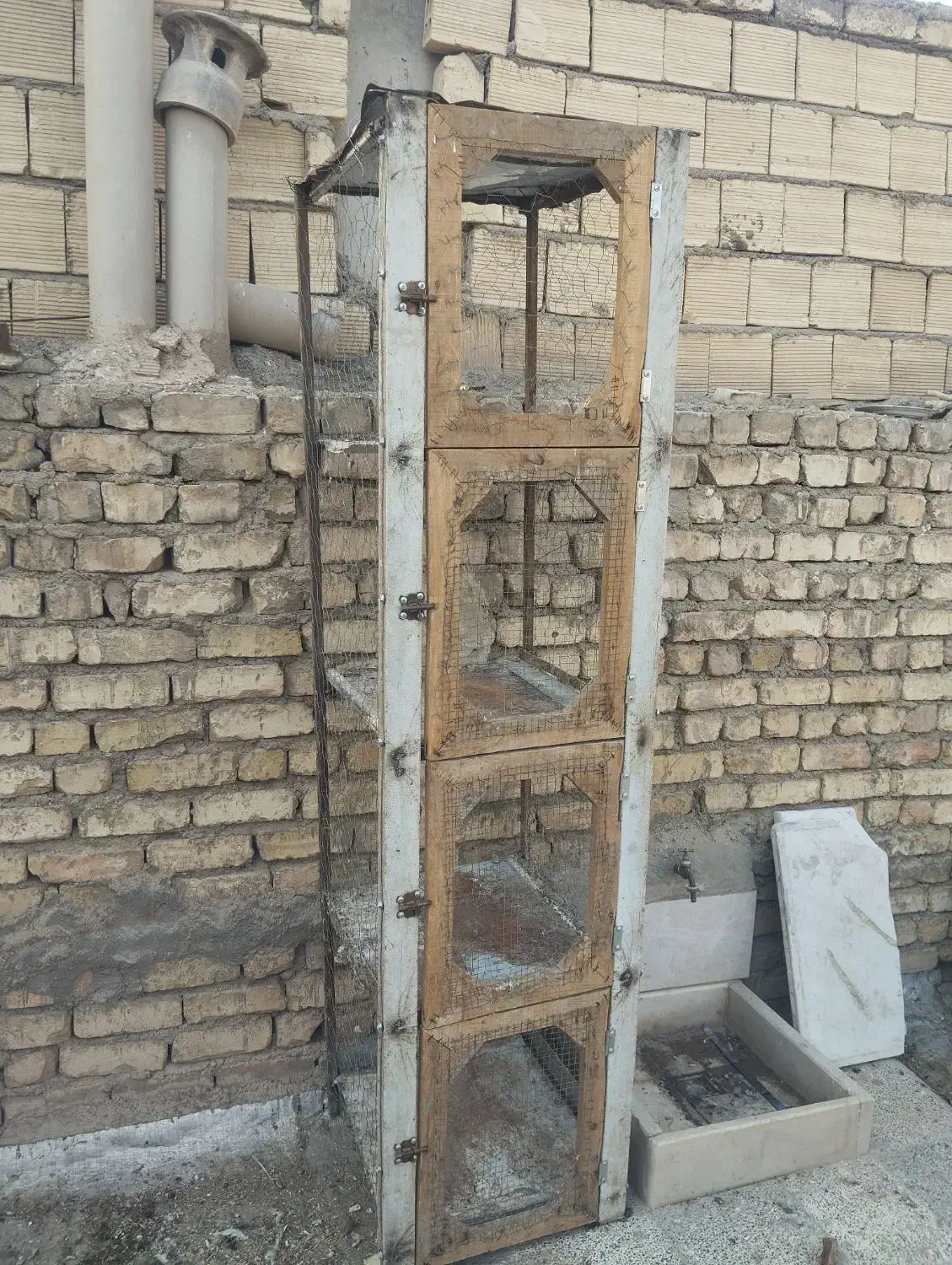 قفس کفتر 4تبق|پرنده|برخوار, |دیوار