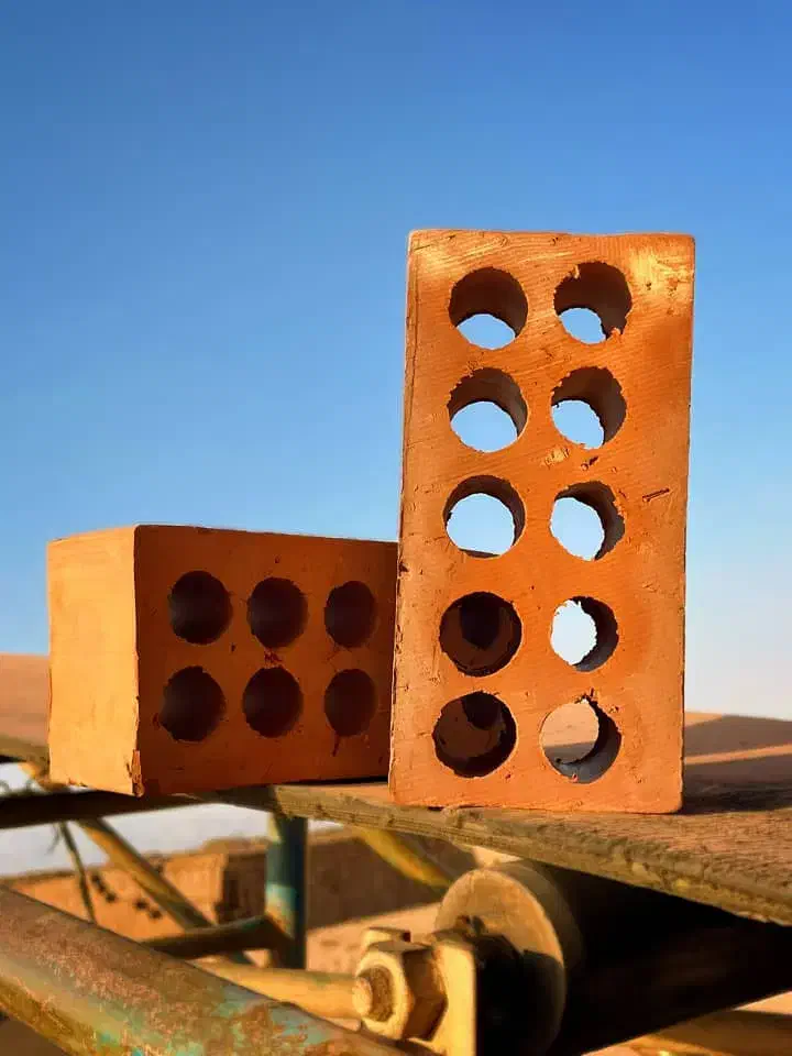 آجر سفال بادمجونی و قرمز رنگ/اجر۷سانت/|مصالح و تجهیزات ساختمان|ریگان, |دیوار