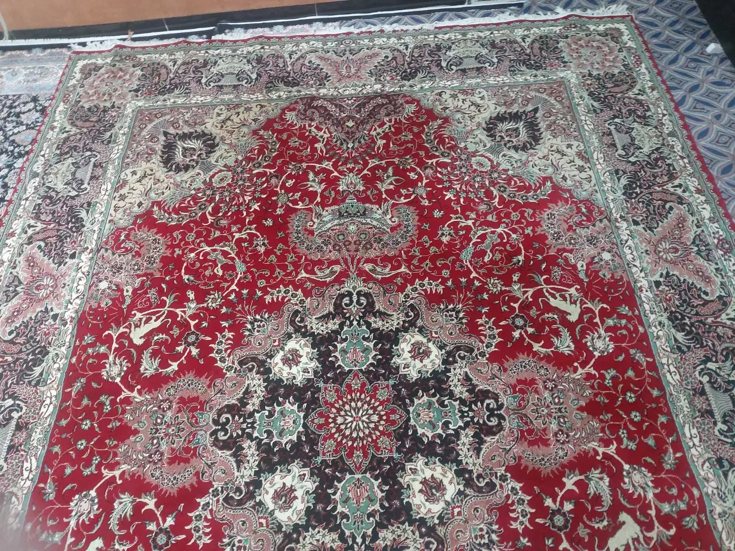 فرش ۱۲متری (۳در۴)|فرش|مهاباد (آذربایجان غربی), |دیوار