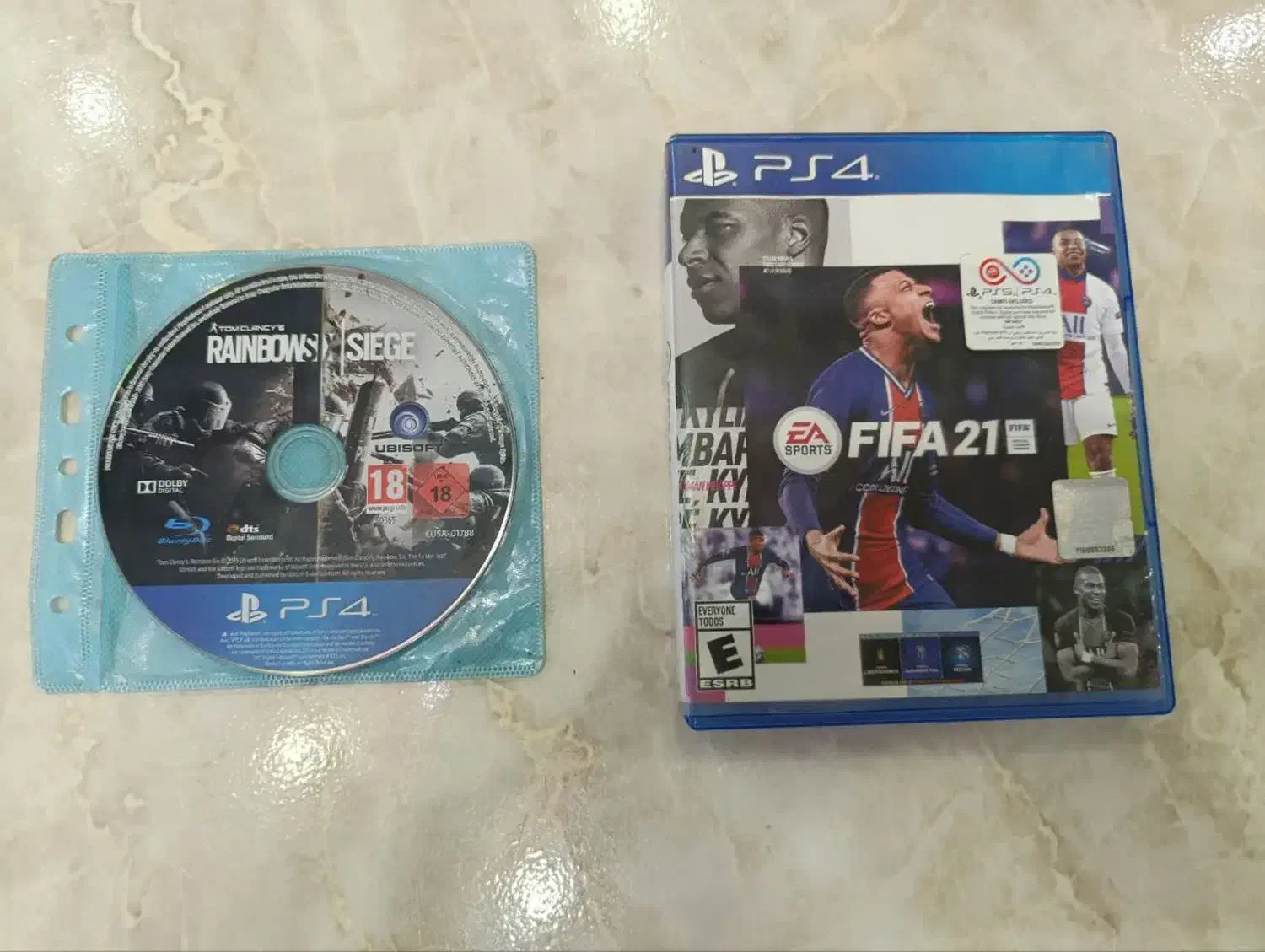 دیسک FIFA2021 و Rainbow Six برای Ps4|کنسول، بازی ویدئویی و آنلاین|مشکین‌دشت, |دیوار