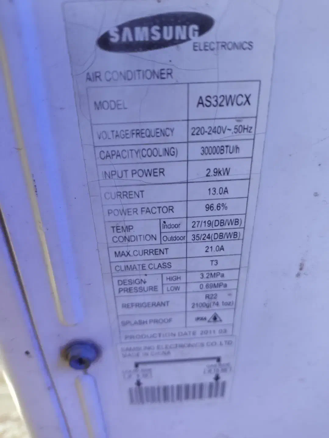 کولر گازی ۳۰ هزار اسپلیت دیواری کارکرده|کولر گازی و فن‌کوئل|قرچک, امین آباد|دیوار