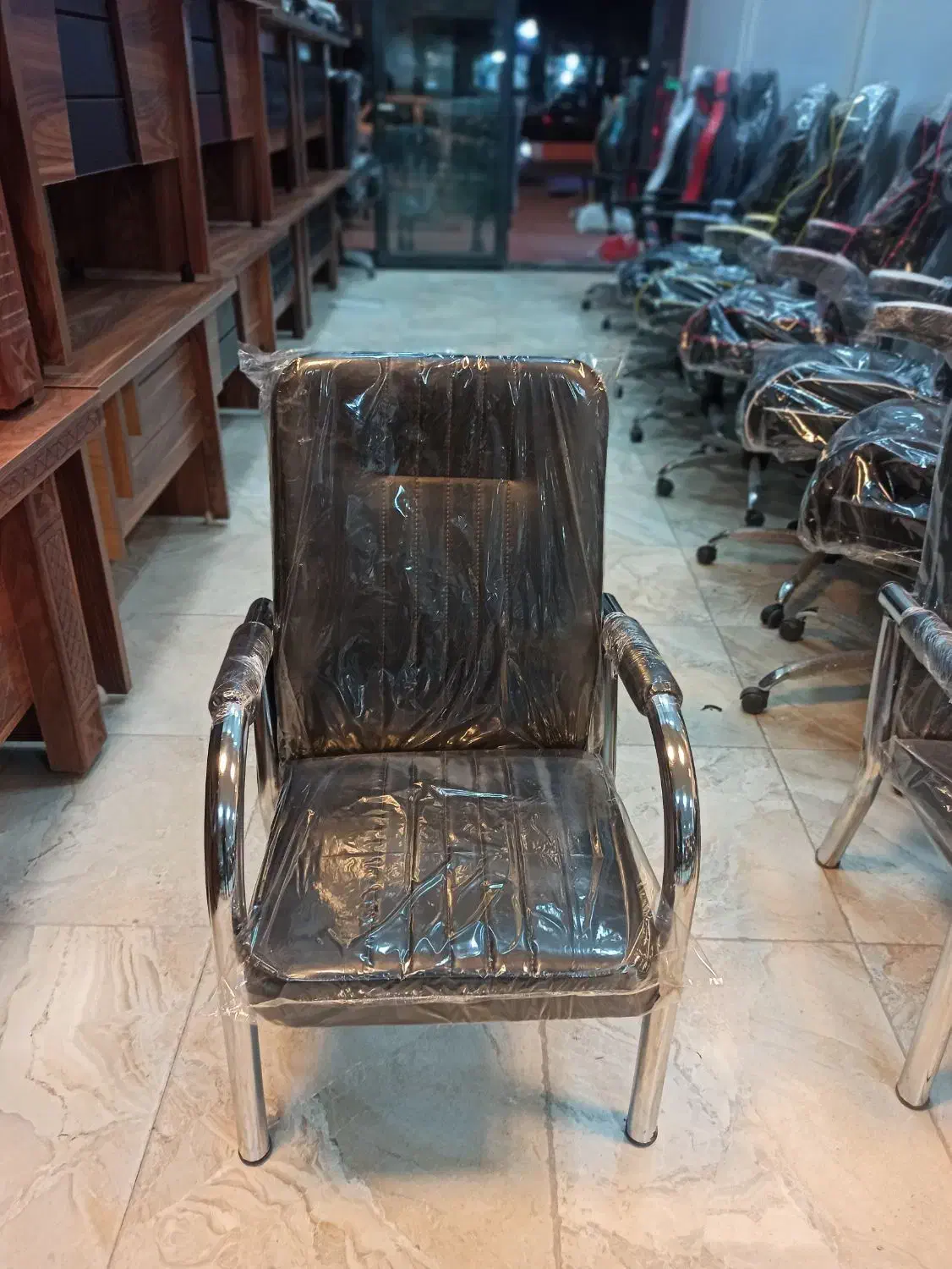 انواع صندلی انتظار فلزی اداری|صندلی و نیمکت|اردبیل, |دیوار