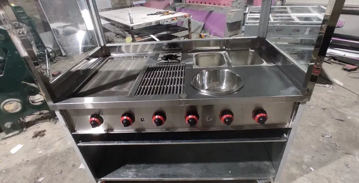 ذرت مکزیکی، فر فلافلی، میز کار صنعتی، سینک، گریل|کافی‌شاپ و رستوران|قم, قلعه صدری|دیوار