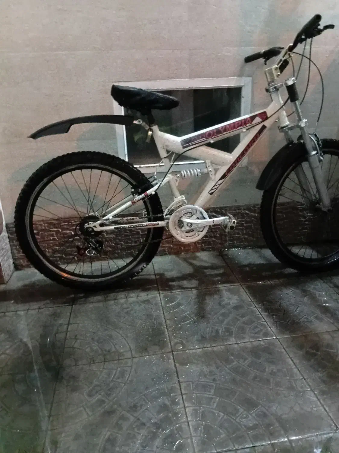 دوچرخه فنردار سفید سند دار|دوچرخه، اسکیت، اسکوتر|ملکان, |دیوار