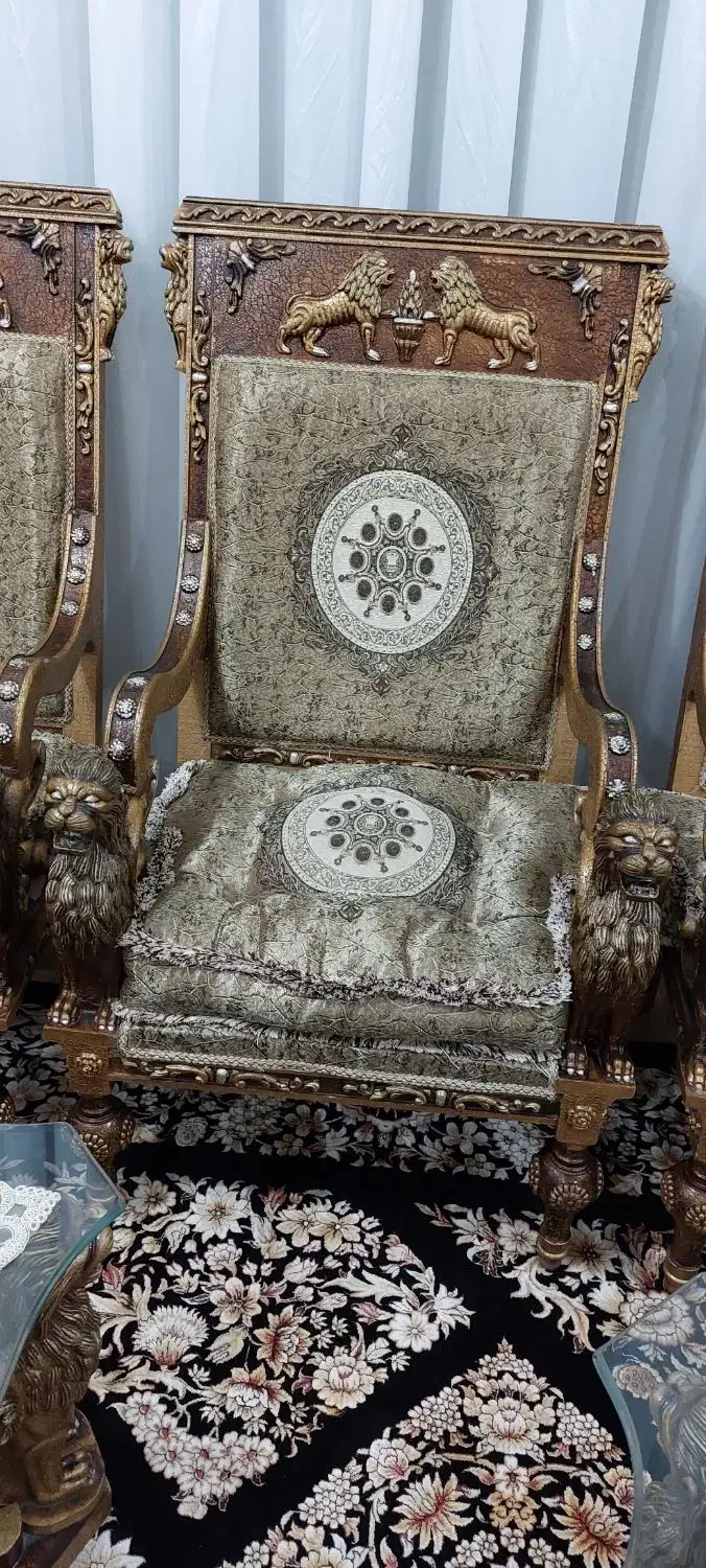 مبل چوبی بامیزغذا خوری هشت نفره|مبلمان خانگی و میز عسلی|مشگین شهر, |دیوار