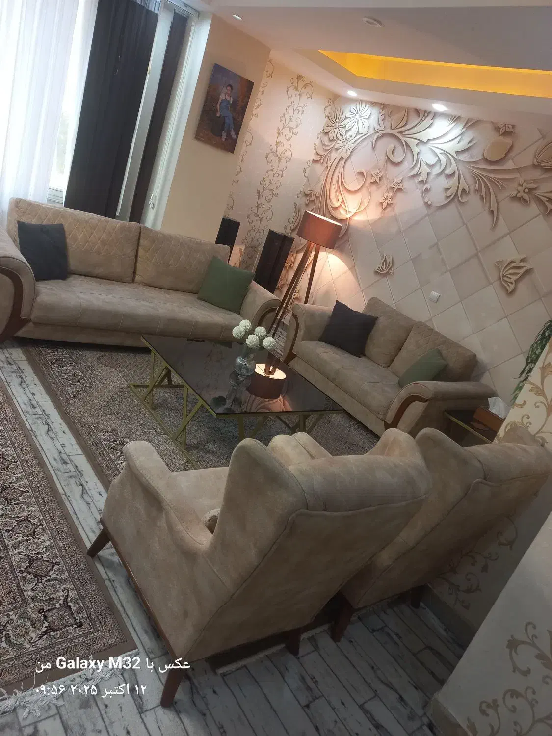 مبل راحتی ۷نفره بامیزجلومبلی|مبلمان خانگی و میز عسلی|سهند, |دیوار