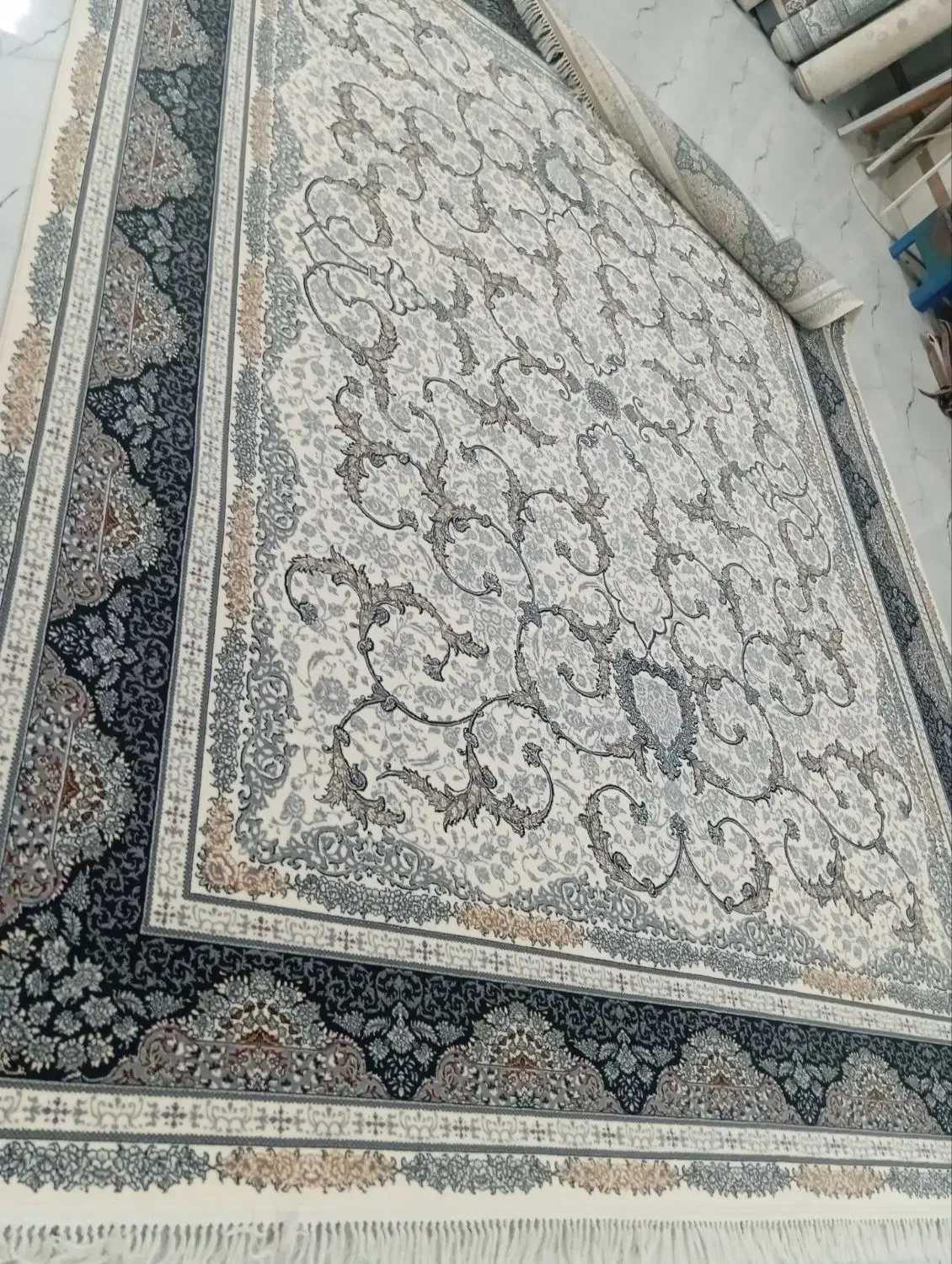 فرش مروارید دانه ای 25میلیون|فرش|خزل, |دیوار