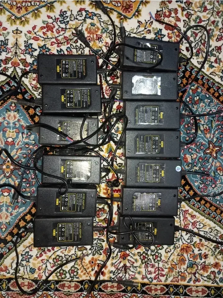 13 عدد آداپتور 12ولت 2 آمپر دوربین مداربسته|دوربین مداربسته|گنبد کاووس, |دیوار