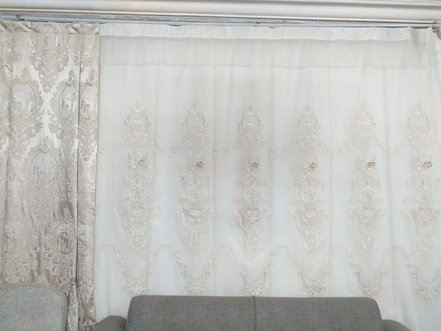 پرده فلت نونو|پرده، رانر، رومیزی|مشهد, ایثارگران|دیوار