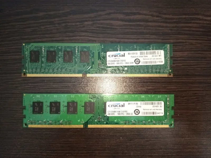 ram 4gb crucial|قطعات و لوازم جانبی رایانه|بندر امام خمینی, |دیوار