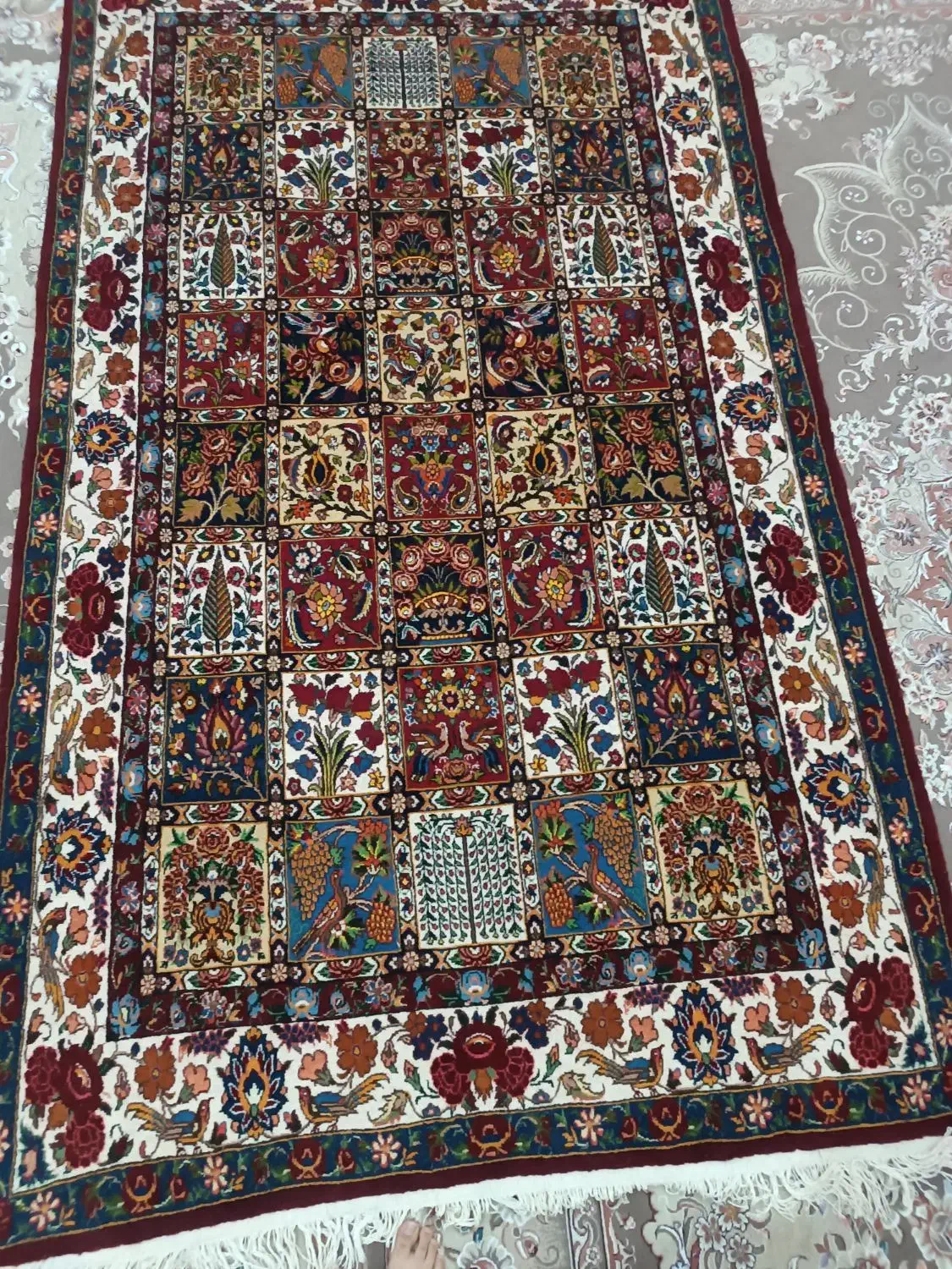 قالی دست باف|فرش|فارسان, |دیوار