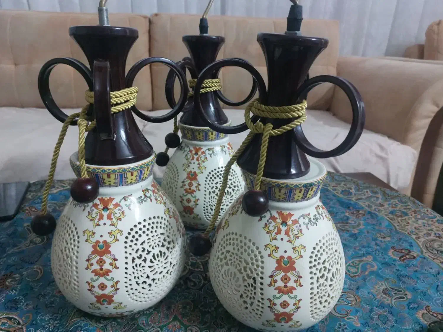 لوستر چینی|لوستر و چراغ آویز|قم, نیروگاه|دیوار