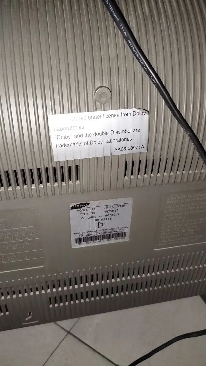 تلویزیون قدیمی ساموسونگ|تلویزیون و پروژکتور|تهران, آسمان|دیوار