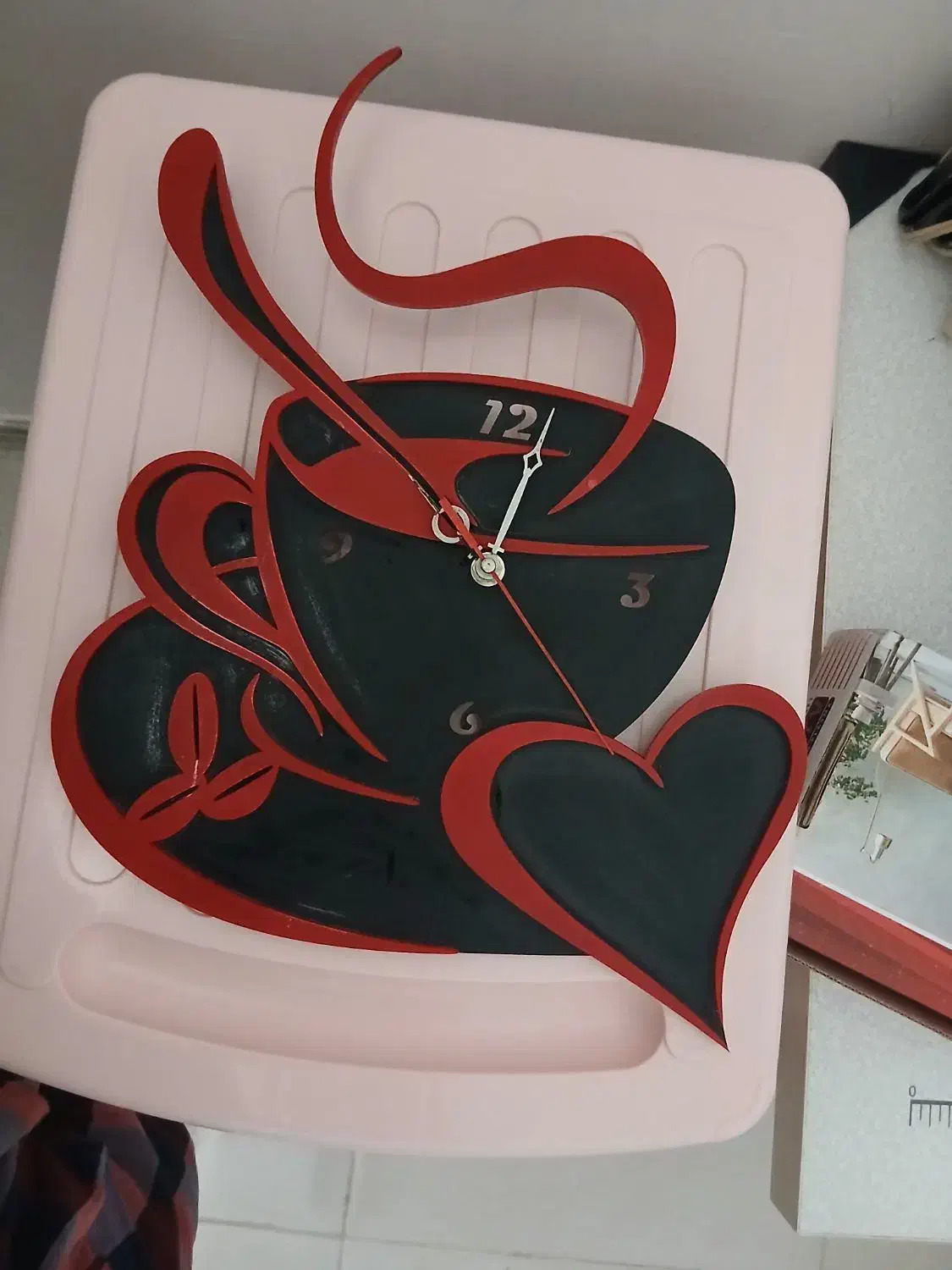 ساعت طرح فنجان|صنایع دستی و سایر لوازم تزئینی|تربت جام, پاسداران|دیوار