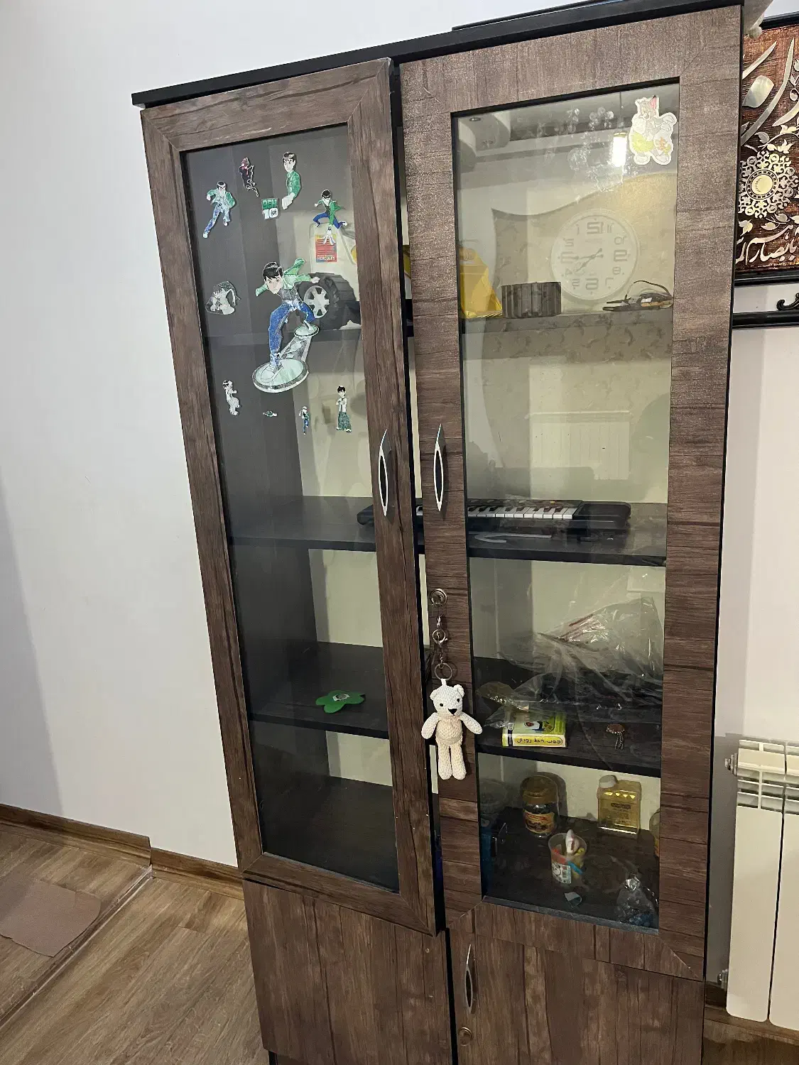 کمد کتابخونه|کتابخانه، شلف، قفسه‌های دیواری|شیروان (خراسان), |دیوار